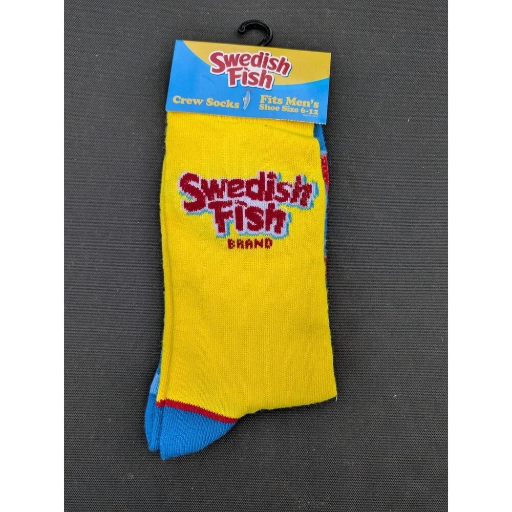 Swedish Fish Candy Socks Fits Men's 6-12
